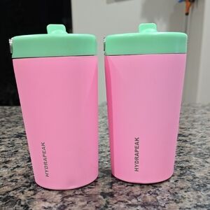 Hydrapeak Pink Tumbler with Black Lid